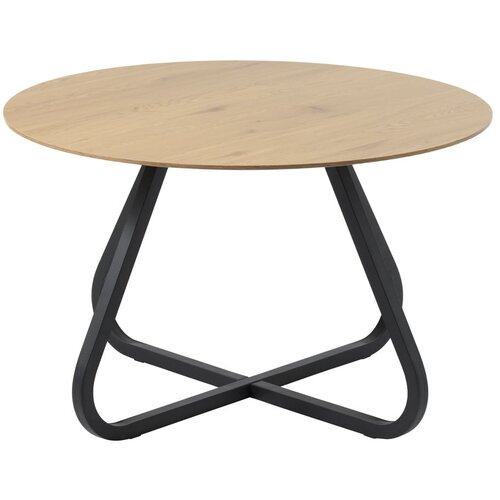 Unique Furniture Okrogla jedilna miza z mizno ploščo v hrastovem dekorju ø 120 cm Cesura – Cene