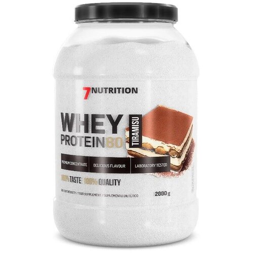 7NUTRITION Whey Protein 80%, Tiramisu, 2kg Slike