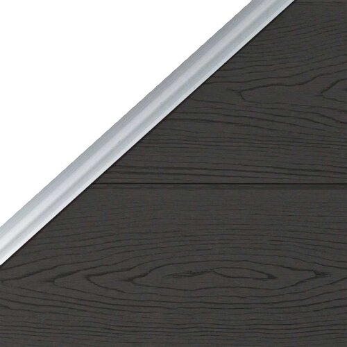  za ogradu WPC 95 x (105 - 180) cm crni Slike