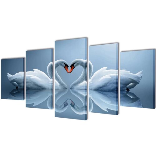 vidaXL Set platen s printom labodov 100 x 50 cm Cene