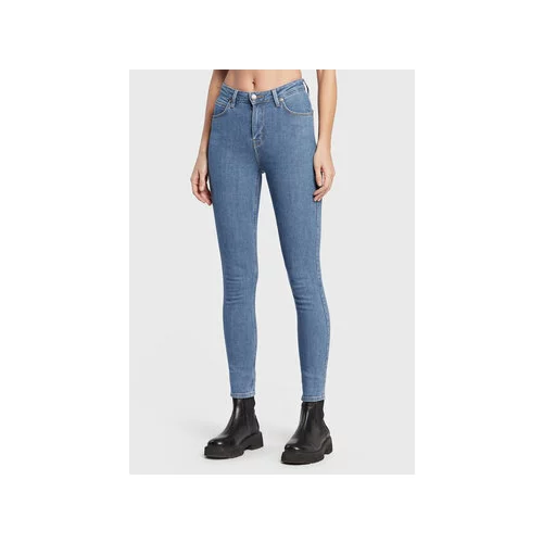 Lee Jeans hlače Ivy L32EFAMR Modra Super Skinny Fit