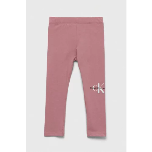 Calvin Klein Jeans Otroške pajkice roza barva