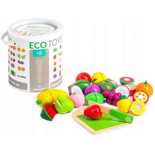 ECO TOYS set od 20 delova drveno voće TL87114 Cene