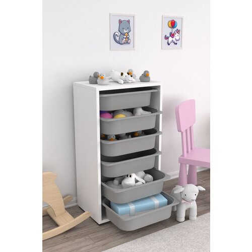 Hanah home višenamenska polica bronz 6N white grey Cene