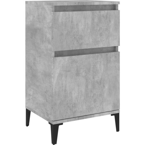 Maison Chic Nočna omarica - Nočna miza betonsko siva 40x35x70 cm, (21690394) Cene