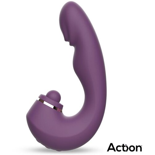 Action Turis Triple Function Clit Hitting Ball with G-Spot Pulsation &amp;amp; Vibration Purple Slike