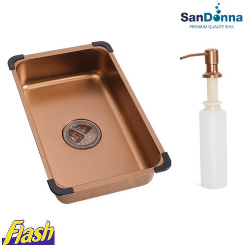 Sandonna bakarna inox sudopera (set) - - HD4050R Slike
