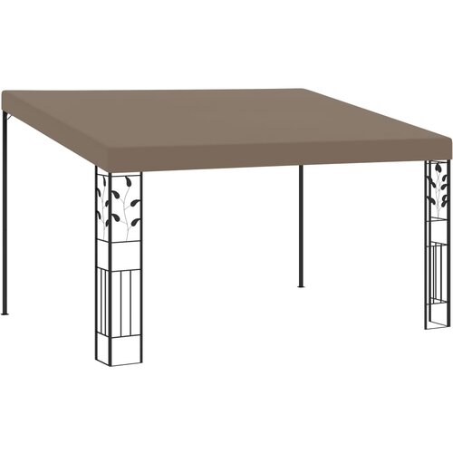 vidaXL Paviljon za namestitev na steno 4x3x2,5 m taupe Cene