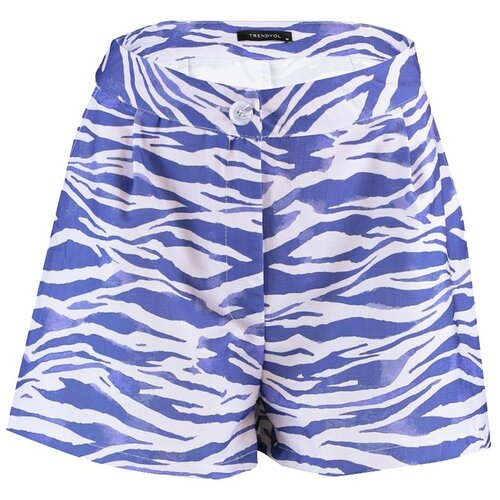 Trendyol Blue High Waist Shorts & Bermuda Slike