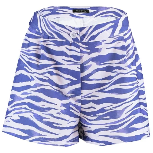 Trendyol Blue High Waist Shorts & Bermuda