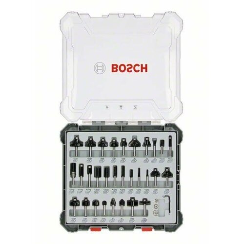 Bosch komplet raznih glodala, 30 komada, držač od 8 mm 30-piece mixed application router bit set Cene