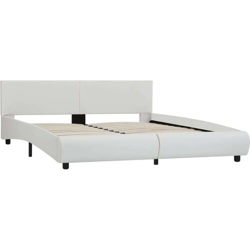 VidaXL okvir za krevet od umjetne kože led bijeli 180 x 200 cm Slike