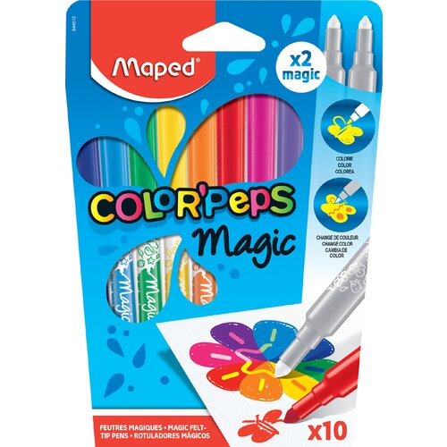 Maped vlaknena pisala COLOR, PEPS Magic, kartonska &amp;scaron;katla 10, (21655723) Slike