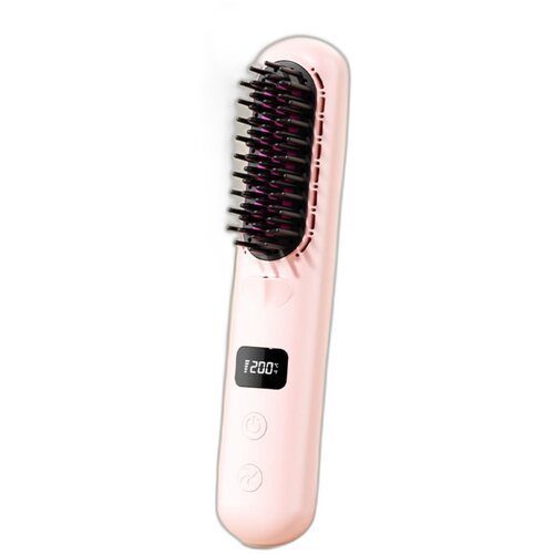 INF Brezžični hladno-zračni čopič za ravnanje in kodranje z LCD Pink, (5000264929) Cene