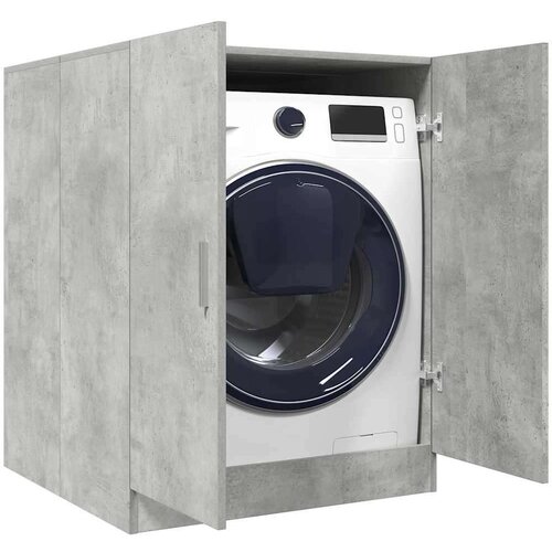 VidaXL omara za pralni stroj betonsko siva 70,5x71,5x91,5 cm Slike