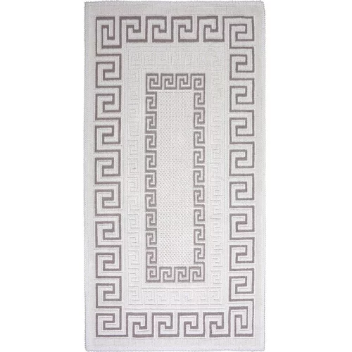 Vitaus sivo-bež pamučni tepih Versace, 80 x 150 cm