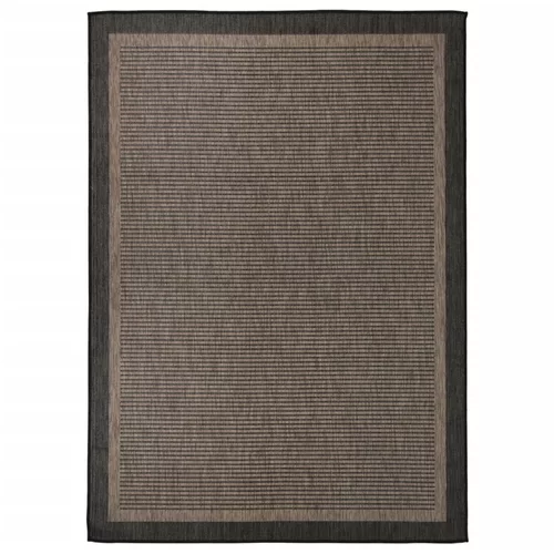 vidaXL Vanjski tepih ravnog tkanja 120 x 170 cm tamnosmeđi