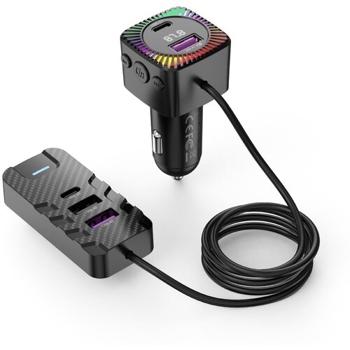 XO Auto punjač BCC13 MP3 USB Adapter 3u1/ crna Slike