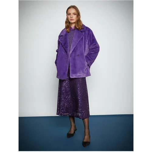 Koton Coat - Purple - Basic