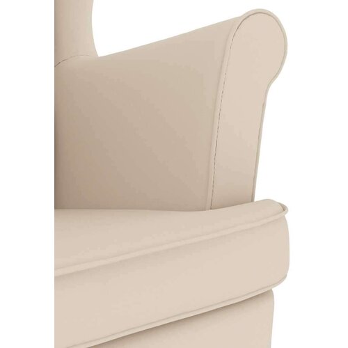  Gugalni stol White 74x90x102 cm Linen, (22123331) Slike