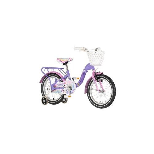 Visitor bicikl kids unicorn 16" 9" v-brake kontra 105-125cm (16") ljubičasti 1160122 Cene