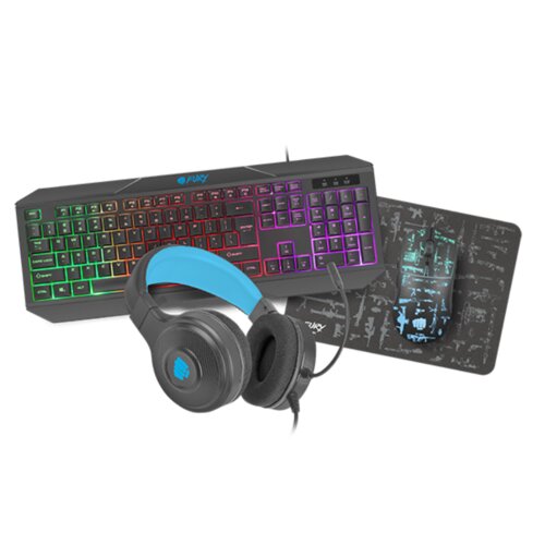 Fury Gaming Pack 4 v 1 Thunderstretak tipkovnice+miška+slušalka+mat, (21153512) Cene