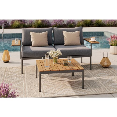 Ambia Garden LOUNGE GARNITURA tkanina jeklo Slike