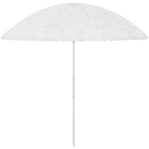  Suncobran za plažu Hawaii bijeli 300 cm Slike