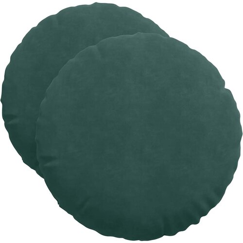  Jastučići za sjedenje 2 pcs Tamnozelena &amp;Oslash;50 x 19 cm Bar&amp;scaron;un Slike