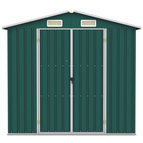 VidaXL vrtna lopa zelena 205x129x183 cm pocinkano jeklo Slike