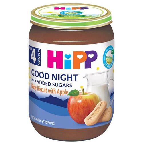 Hipp kašica za laku noć keks sa jabukom 190g, 4m+ Slike
