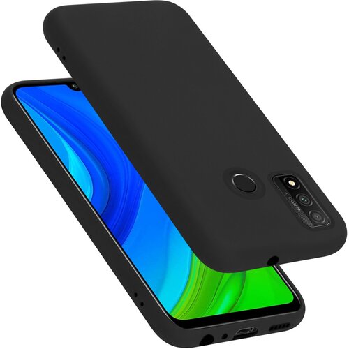  Ohišje, združljiv s Huawei v tekoči črni barvi - zaščitni pokrov iz fleksibilnega silikona TPU, (20694427) Cene