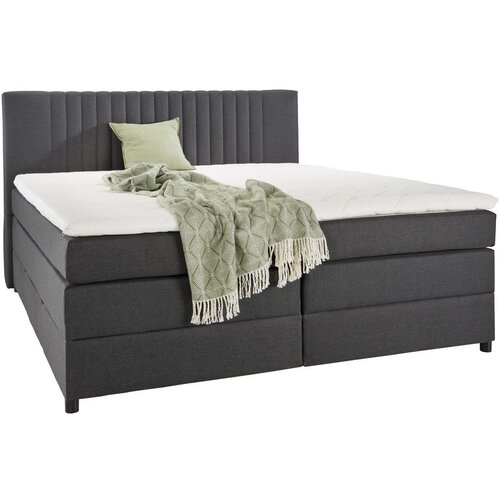 Mömax Postelja Boxspring Plura, Antracit, 160x200 Cene
