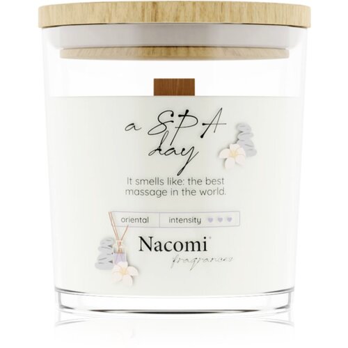 Nacomi Soy Candle Home Fragrances di&amp;scaron;eča sveča z lesenim stenjem 140 g Slike
