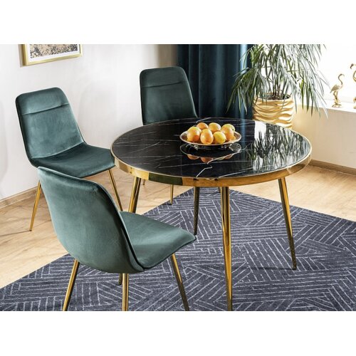 Molarem Home stol CALVIN -staklo s efektom mramora Slike