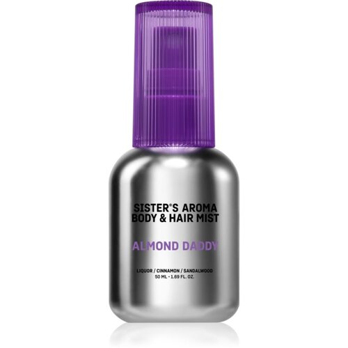 Sister&amp;#039;s Aroma Almond Daddy Body &amp;amp; Hair Mist parfumska meglica za telo in lase za ženske 50 ml Slike