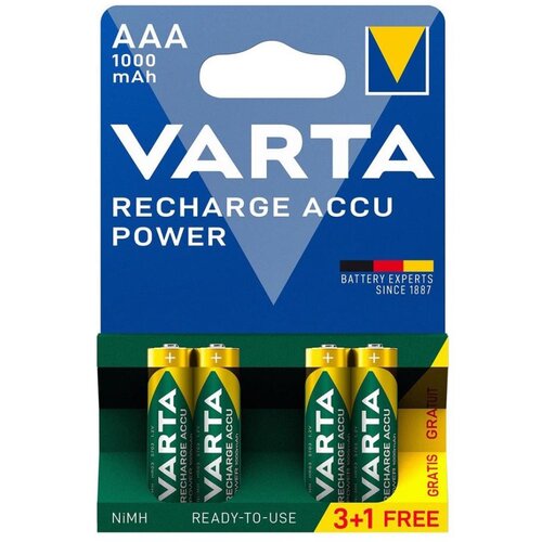 Varta 5703301494 - 3+1 kom Punjive baterije ACCU AAA Ni-MH/1000mAh/1,2V Cene