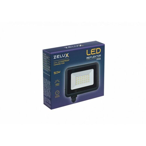 Zelux LED reflektor 50W 4250lm 4000K IP65 z vododtesnim konektorjem Cene