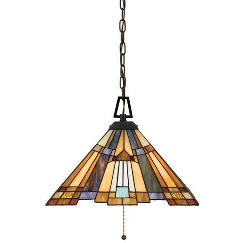 Elstead Lighting Elstead Inglenook Stropna svetilka s 3 lučmi, bronasta, Tiffany, E27, (22098734) Cene