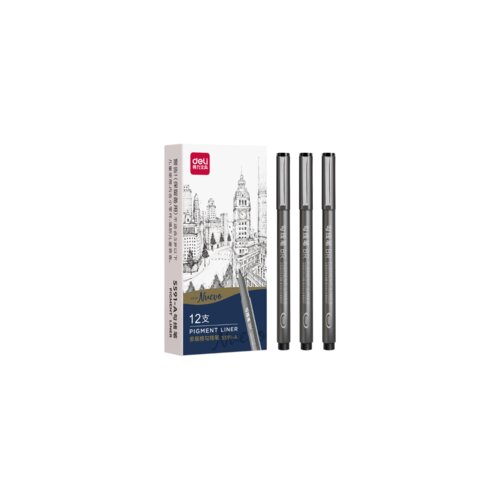 Deli FLOMASTER FINELINER ZA CRTANJE - PIGMENTNO MASTILO S591-A 015 Cene