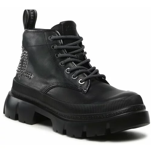 Karl Lagerfeld Pohodni čevlji KL43540 Črna