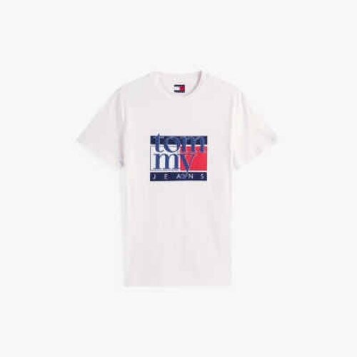 Tommy Jeans TJM SLIM RWB FLAG TEE EX Bijela Slike