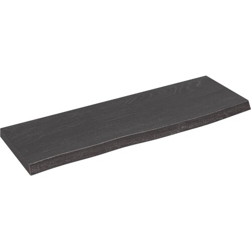 vidaXL Zidna polica tamnosiva 60 x 20 x 2 cm od obrađene hrastovine Cene