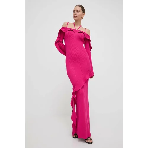 Versace Jeans Couture Haljina boja: ružičasta, maxi, uska