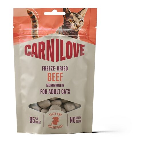 Carnilove Cat Freeze-Dried pribolj&scaron;ki, govedina - 40 g Cene