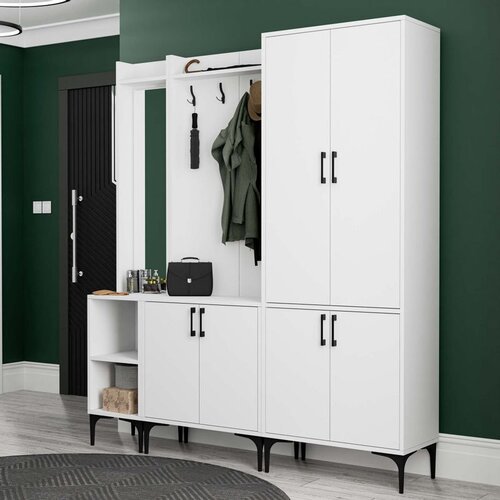 Hanah home čiviluk set 5040-5000-5030 white hall stand Slike