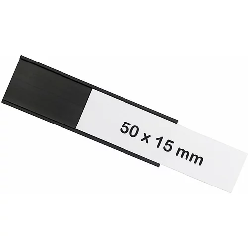 magnetoplan U-profil magnetoflex®, DE 30 kosov, VxŠ 15 x 50 mm, črn
