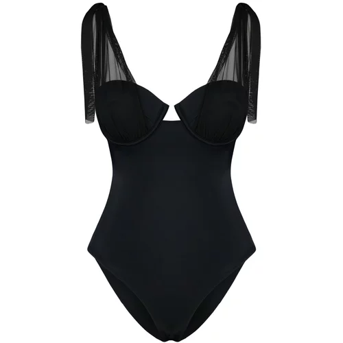 Trendyol Swimsuit - Black - Plain