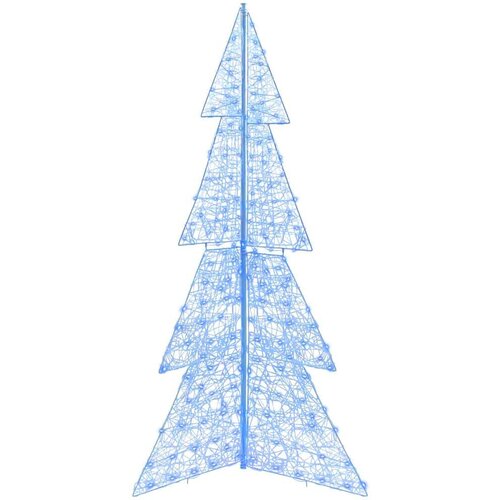 VidaXL Božićno drvce s 240 LED svjetlima Plava 180 cm Akril Slike