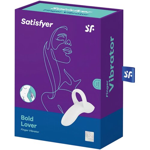 Satisfyer Vibrator za prst Bold Lover, bijeli Cene